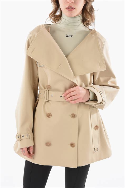 Burberry Cappotto Corto In Gabardine 